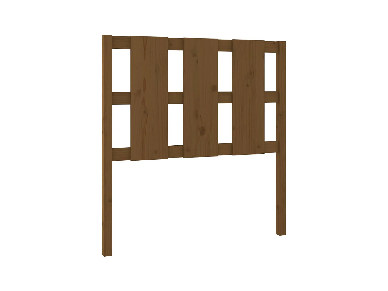 Honingbruin hoofdeinde 105,5x4x100 cm Massief grenenhout