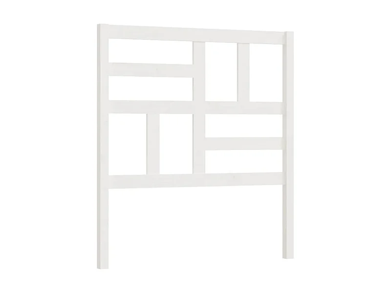 Testiera bianca 106x4x104 cm Legno di pino massiccio