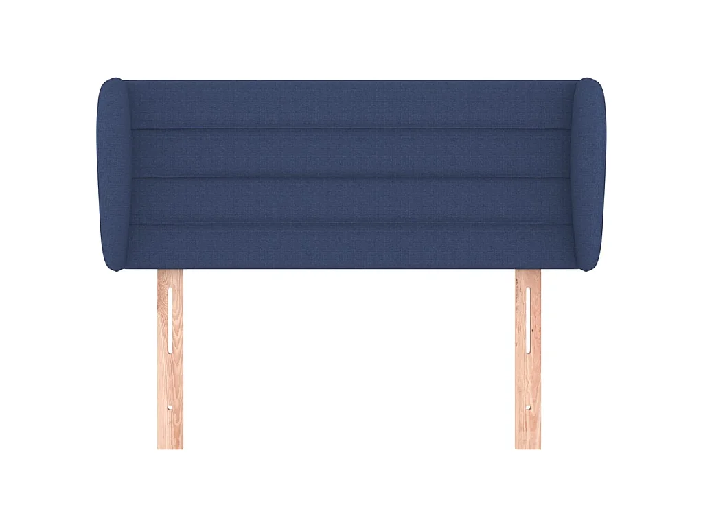 Tête de lit avec oreilles Bleu 103x23x78/88 cm Tissu