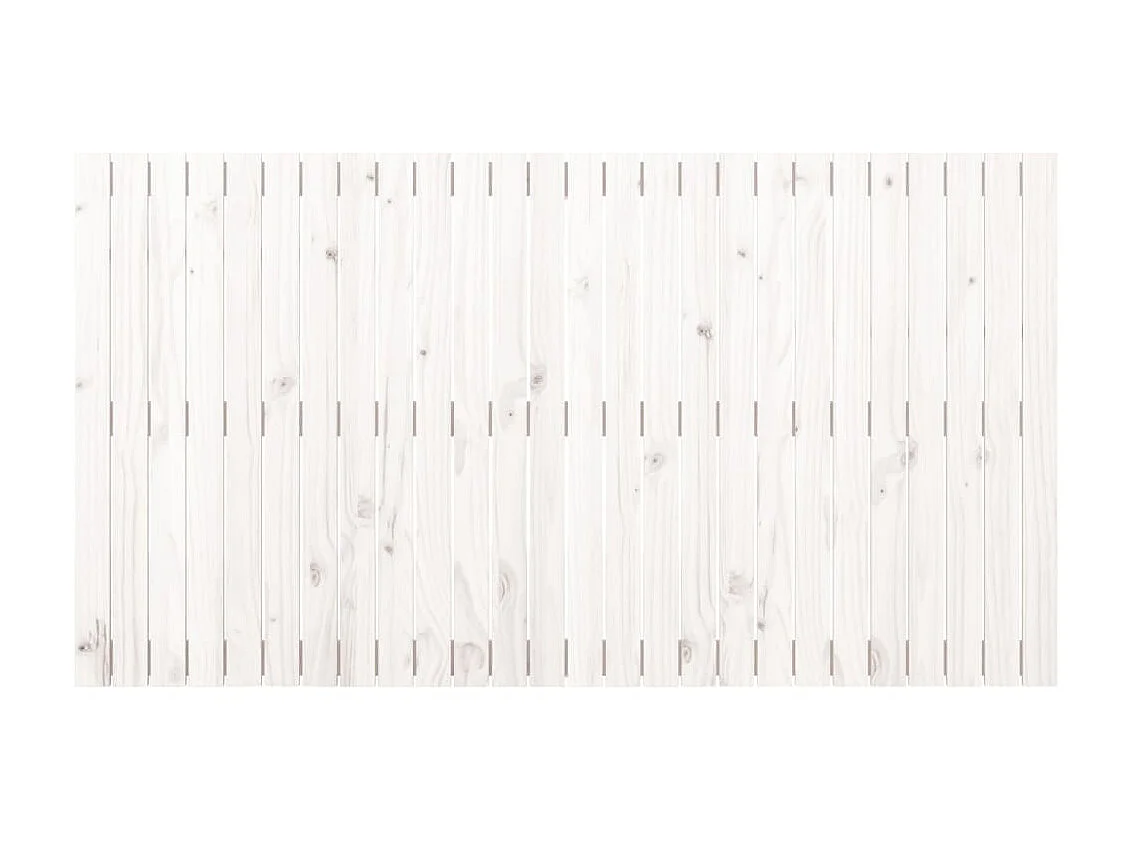 Tête de lit murale Blanc 166x3x90 cm Bois massif de pin