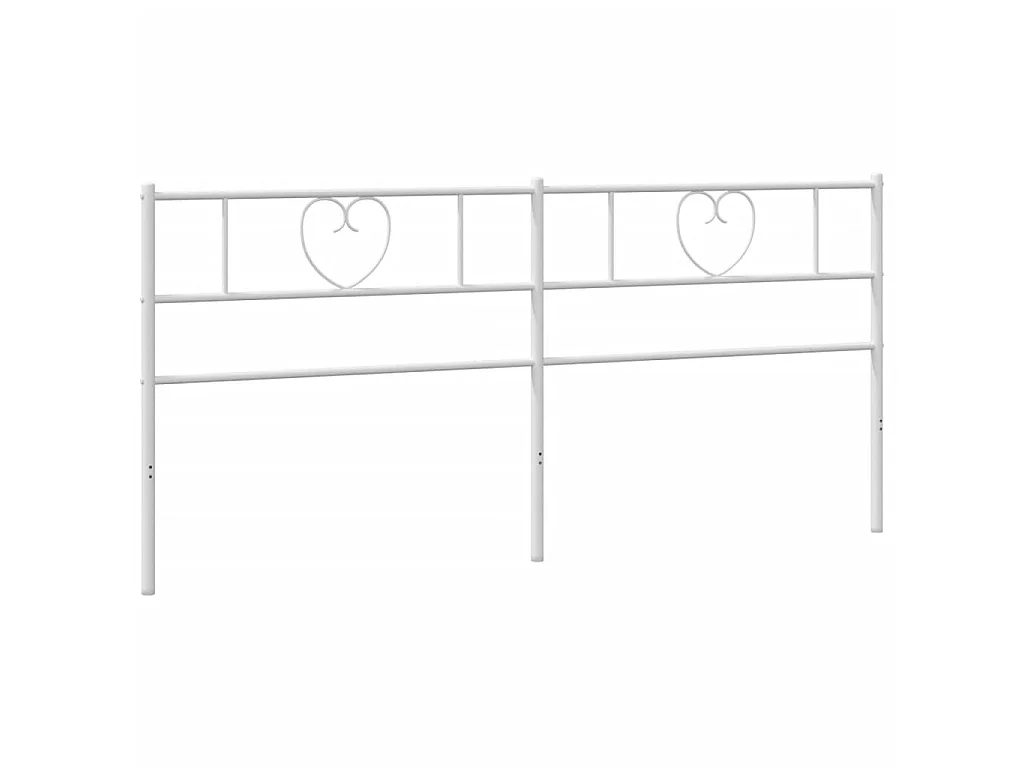 Tête de lit métal blanc 200 cm
