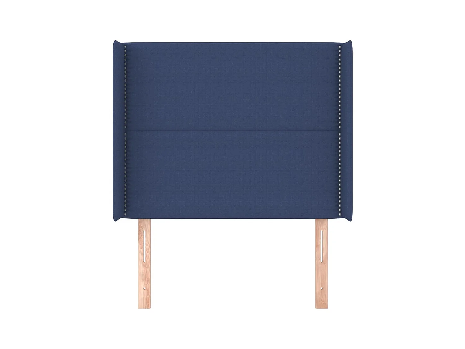 Tête de lit avec oreilles Bleu 103x16x118/128 cm Tissu