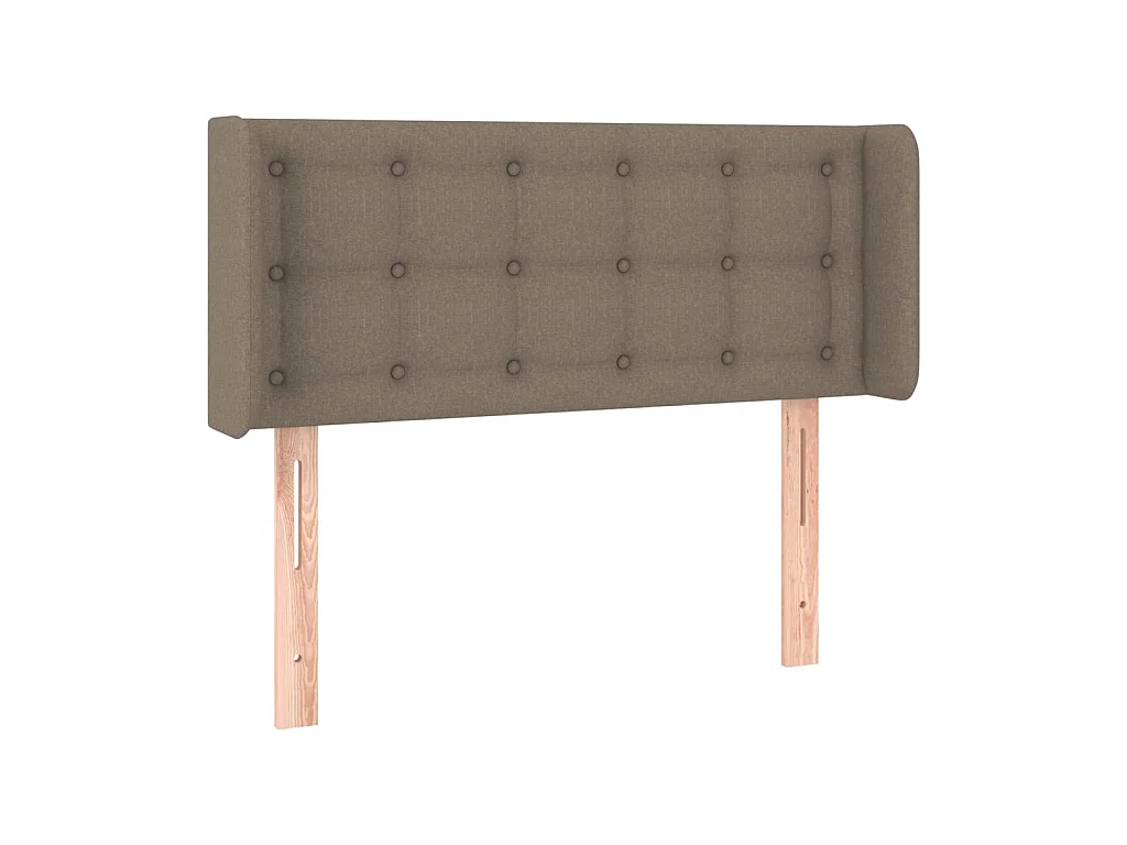 Tête de lit avec oreilles Taupe 83x16x78/88 cm Tissu