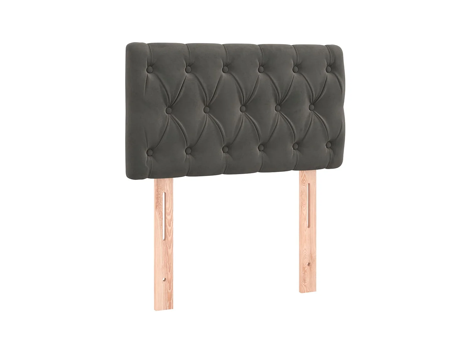 Tête de lit Gris foncé 80x7x78/88 cm Velours
