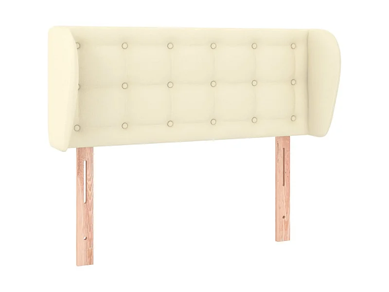 Cabecero con orejas Crema 93x23x78/88 cm Polipiel