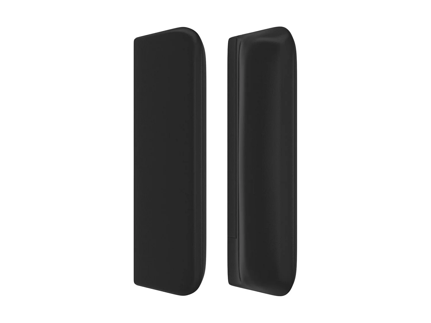 Tête de lit avec oreilles Noir 83x16x78/88 cm Similicuir