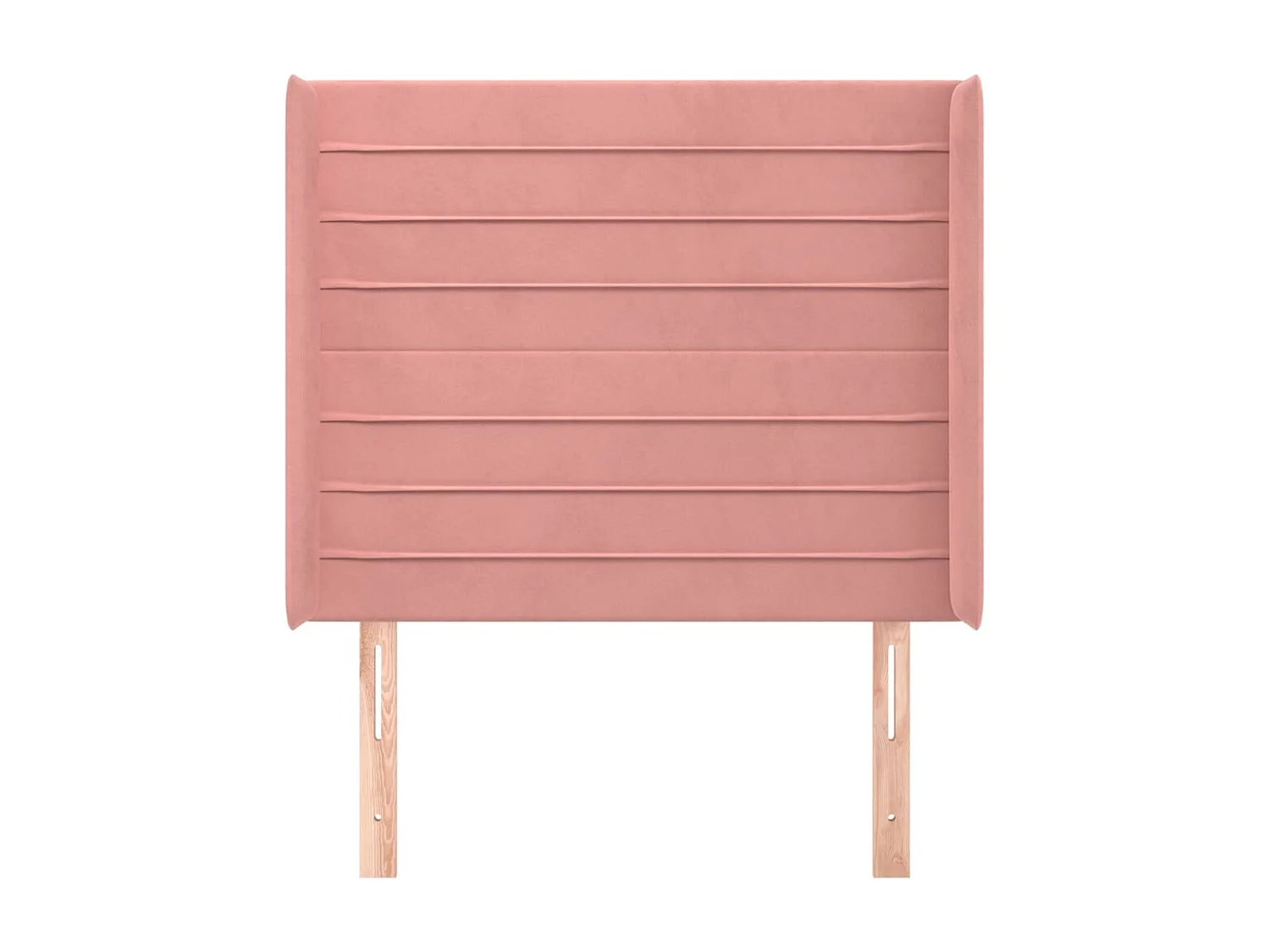 Tête de lit avec oreilles Rose 103x16x118/128 cm Velours