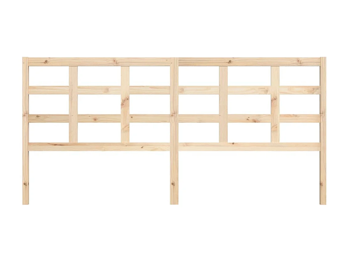 Tête de lit 205,5x4x100 cm Bois massif de pin