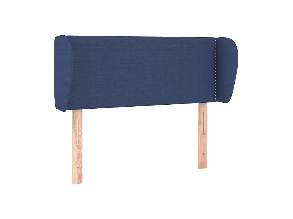 Tête de lit avec oreilles Bleu 103x23x78/88 cm Tissu