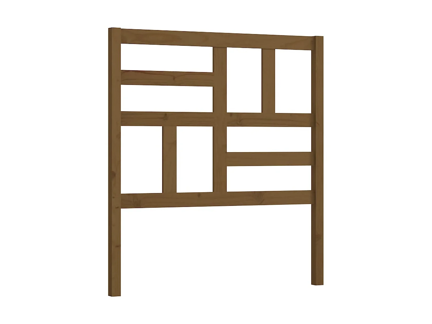 Tête de lit Marron miel 106x4x104 cm Bois massif de pin