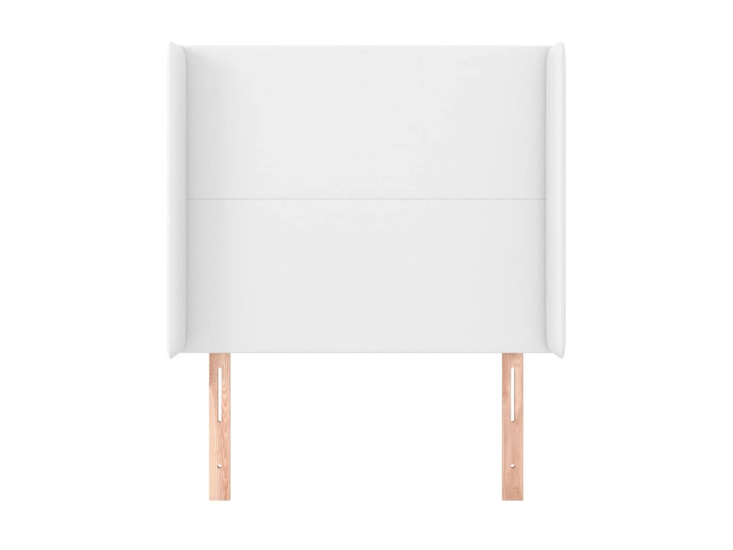 Tête de lit avec oreilles Blanc 103x16x118/128 cm Similicuir