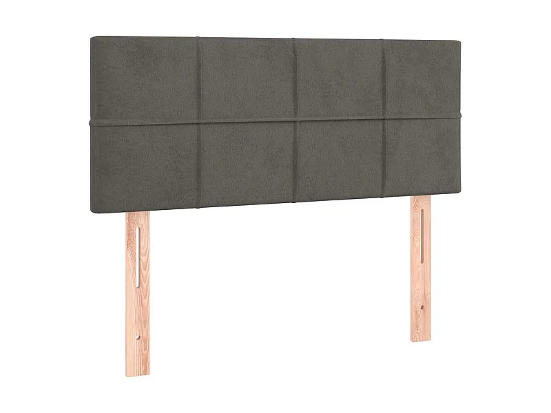 Tête de lit Gris foncé 90x5x78/88 cm Velours
