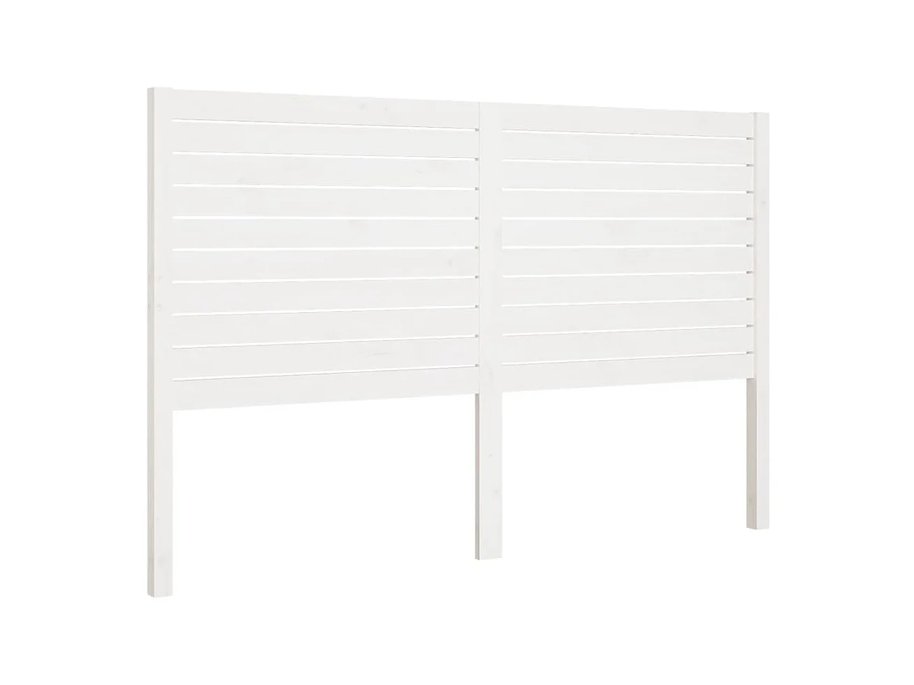 Tête de lit Blanc 166x4x100 cm Bois massif de pin
