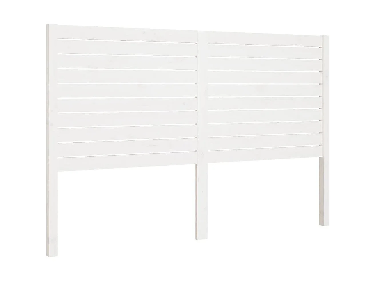 Tête de lit Blanc 166x4x100 cm Bois massif de pin