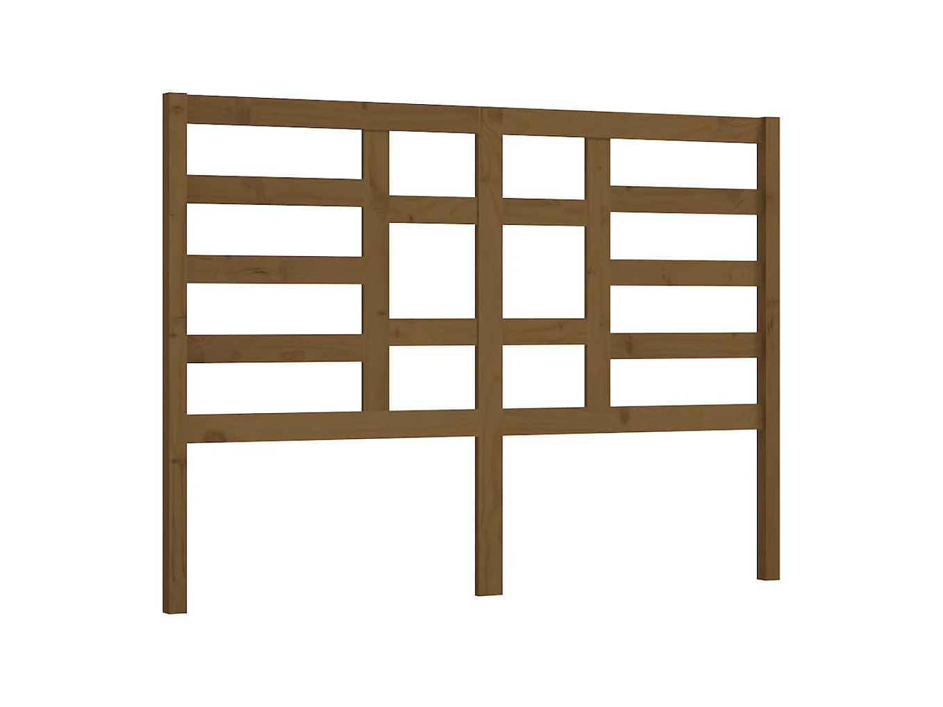 Tête de lit Marron miel 126x4x104 cm Bois massif de pin