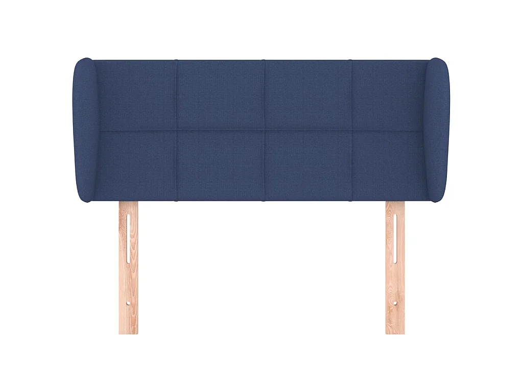 Tête de lit avec oreilles Bleu 83x23x78/88 cm Tissu