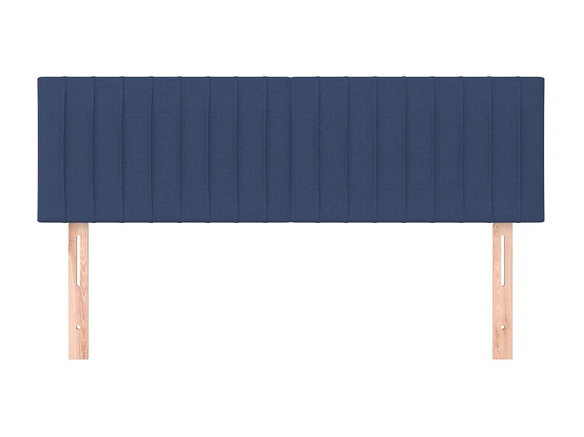 Kopfteile 2 Stück Blau 72x5x78/88 cm Stoff