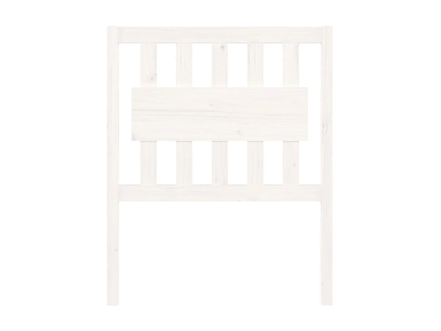 Cabecero Blanco 80,5x4x100 cm Madera maciza de pino