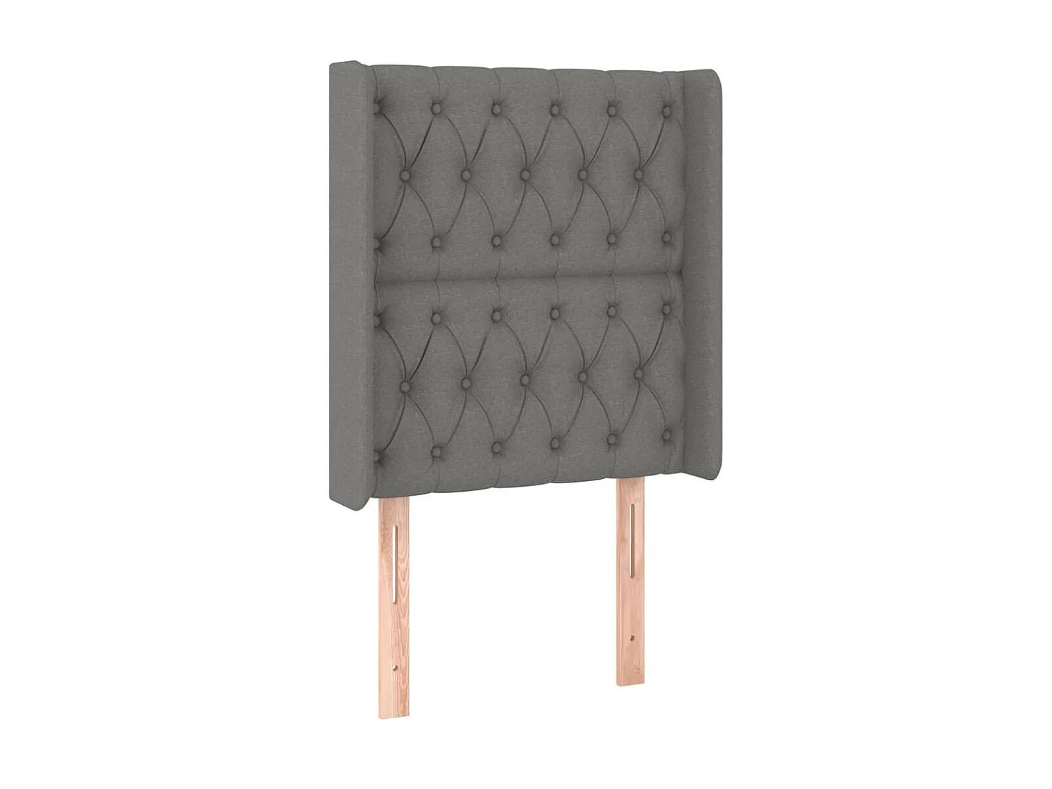 Tête de lit à LED Gris foncé 83x16x118/128 cm Tissu