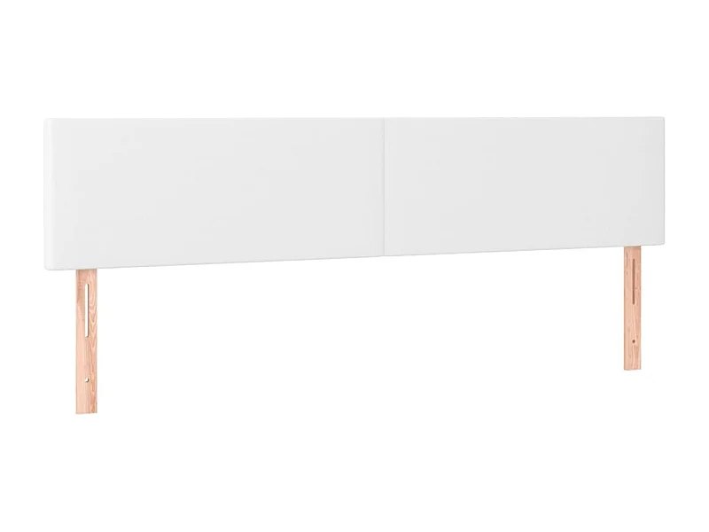 LED-Kopfteil Weiß 200x5x78/88 cm Kunstleder