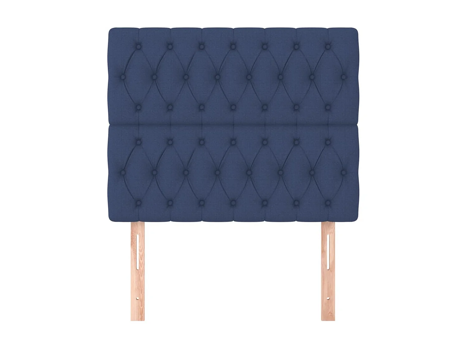 Cabeceiras 2 pcs Tecido Azul 100x7x78/88 cm