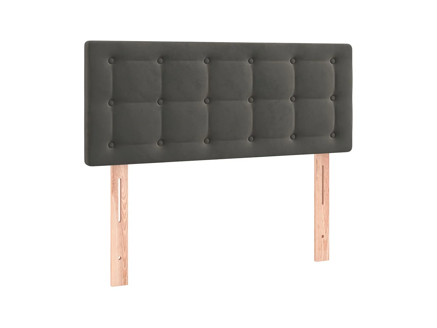 Tête de lit Gris foncé 80x5x78/88 cm Velours