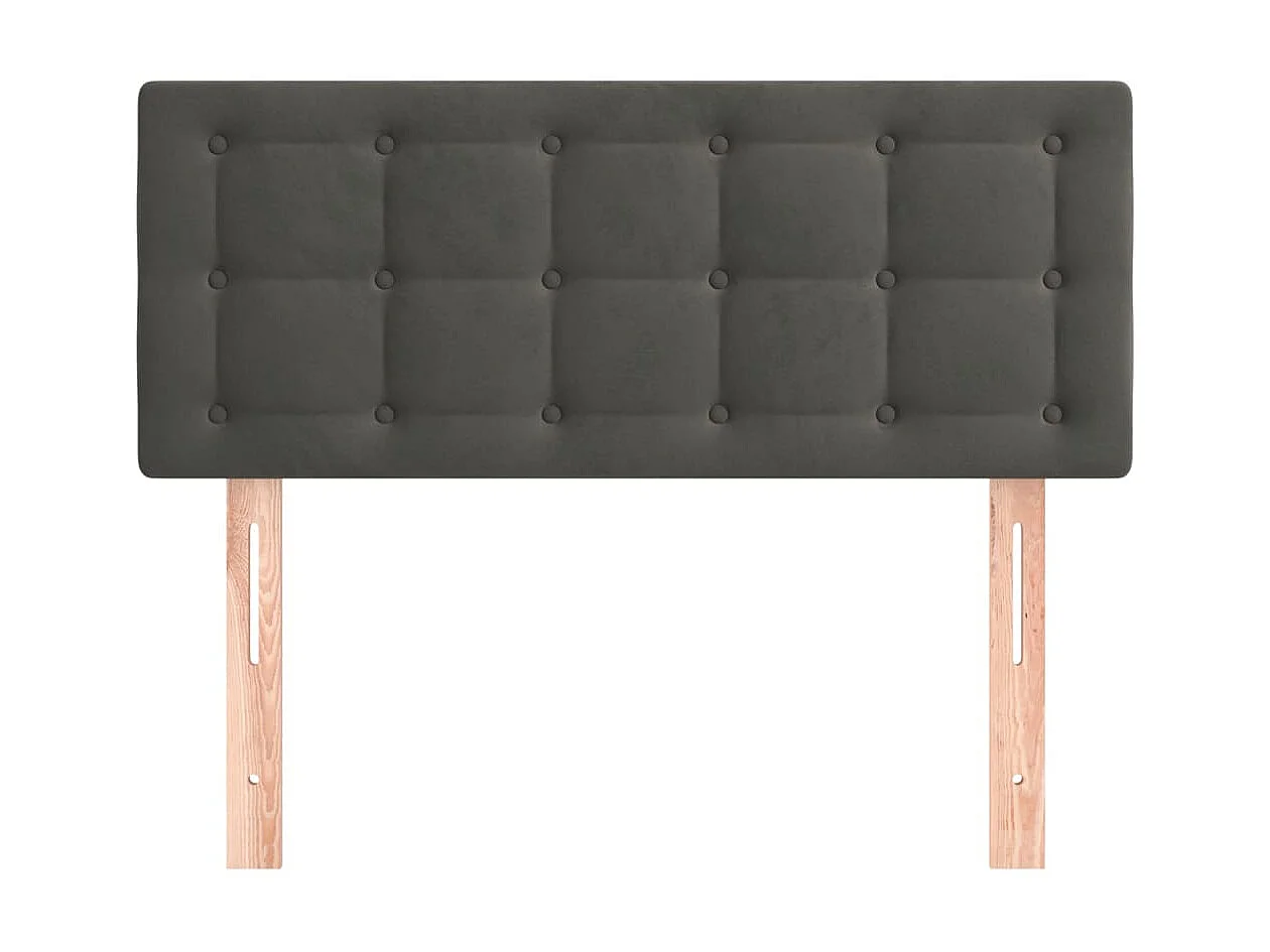 Tête de lit Gris foncé 80x5x78/88 cm Velours