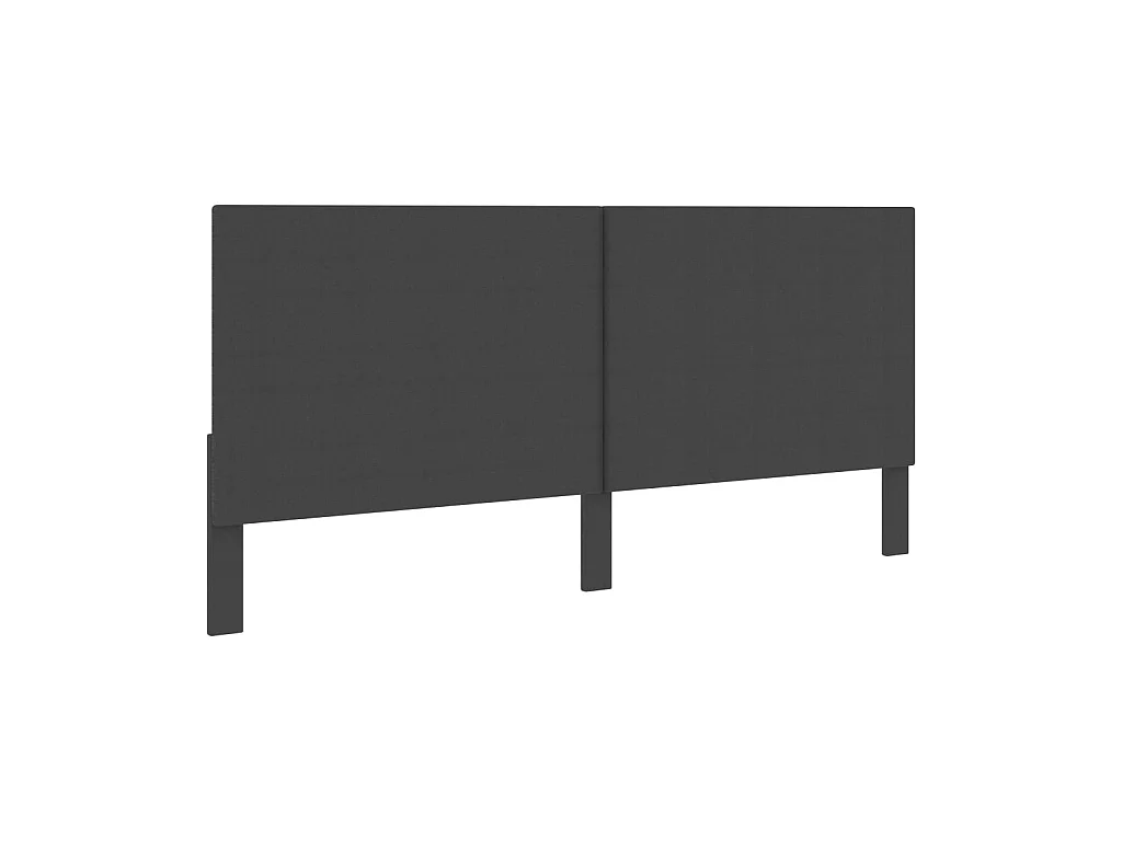 Tête de lit Gris foncé Tissu 200x200 cm