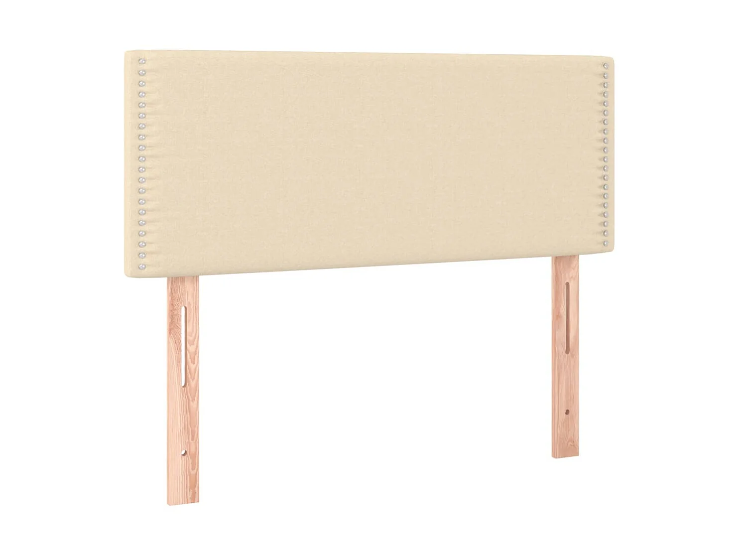 Cabeceira Tecido Creme 90x5x78/88 cm