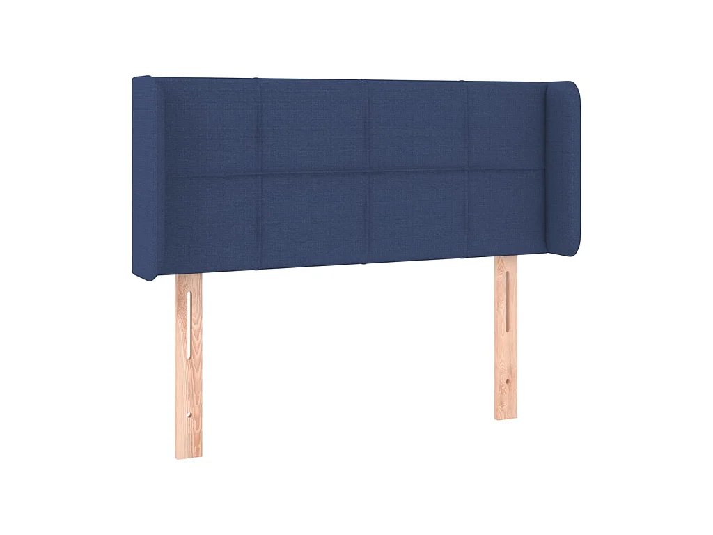 Tête de lit avec oreilles Bleu 83x16x78/88 cm Tissu