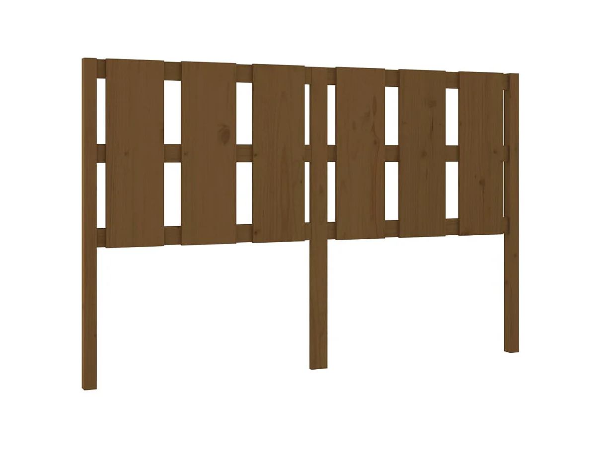 Tête de lit Marron miel 155,5x4x100 cm Bois massif de pin