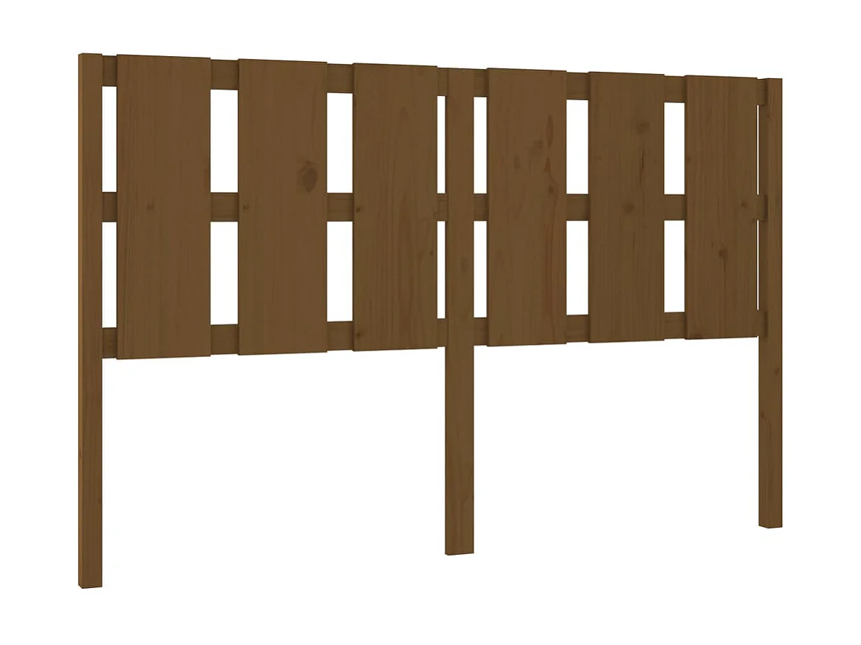Tête de lit Marron miel 155,5x4x100 cm Bois massif de pin