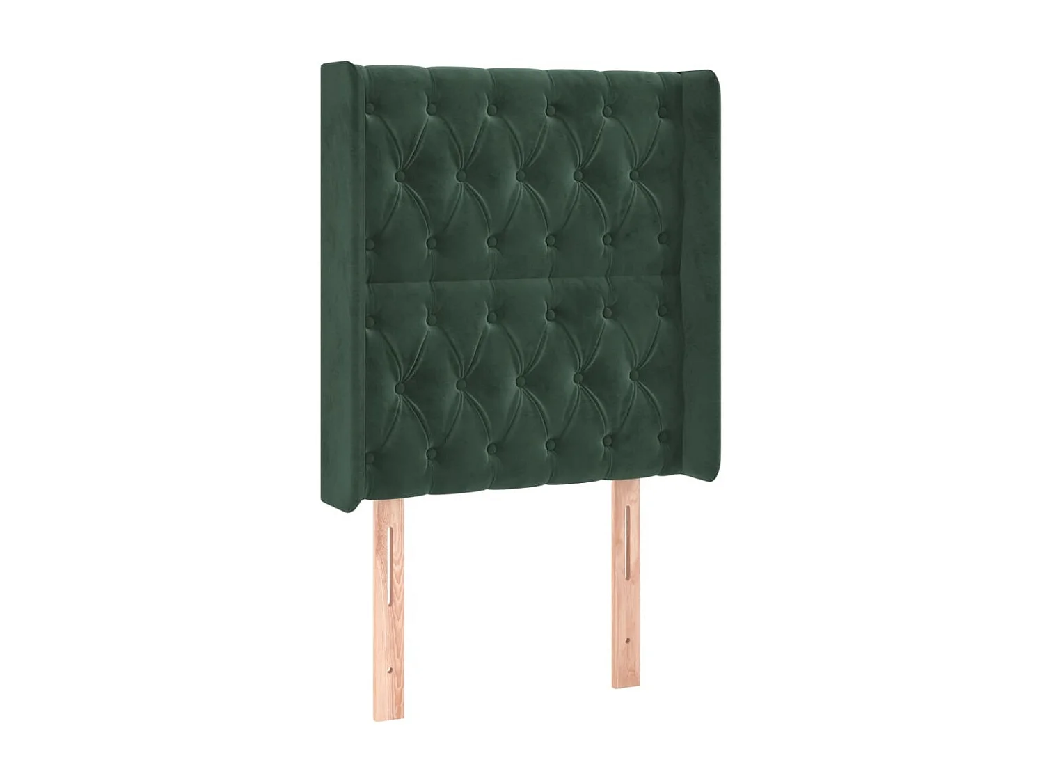 Tête de lit à LED Vert foncé 83x16x118/128 cm Velours