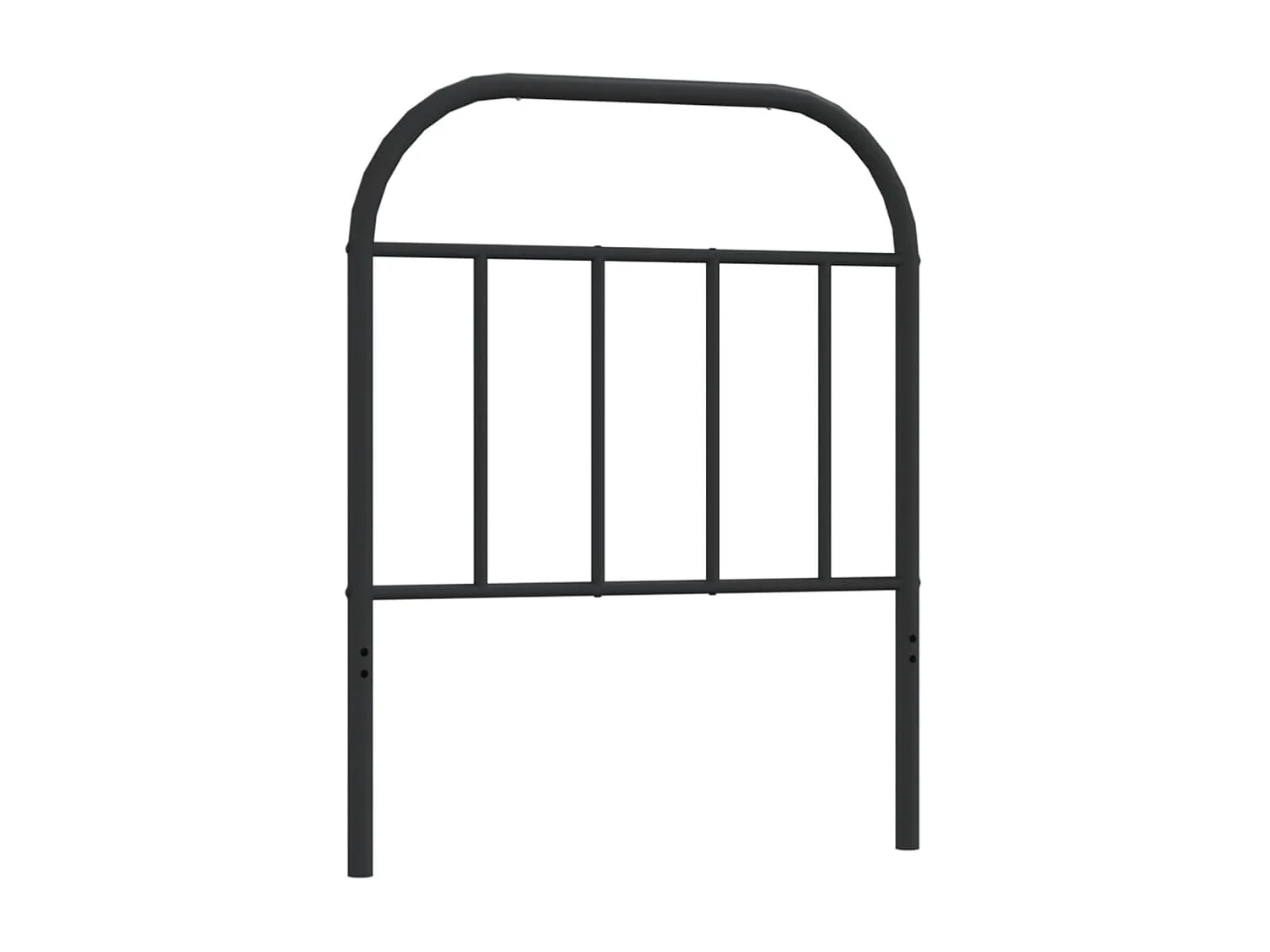 Cabeceira de metal preto 75 cm