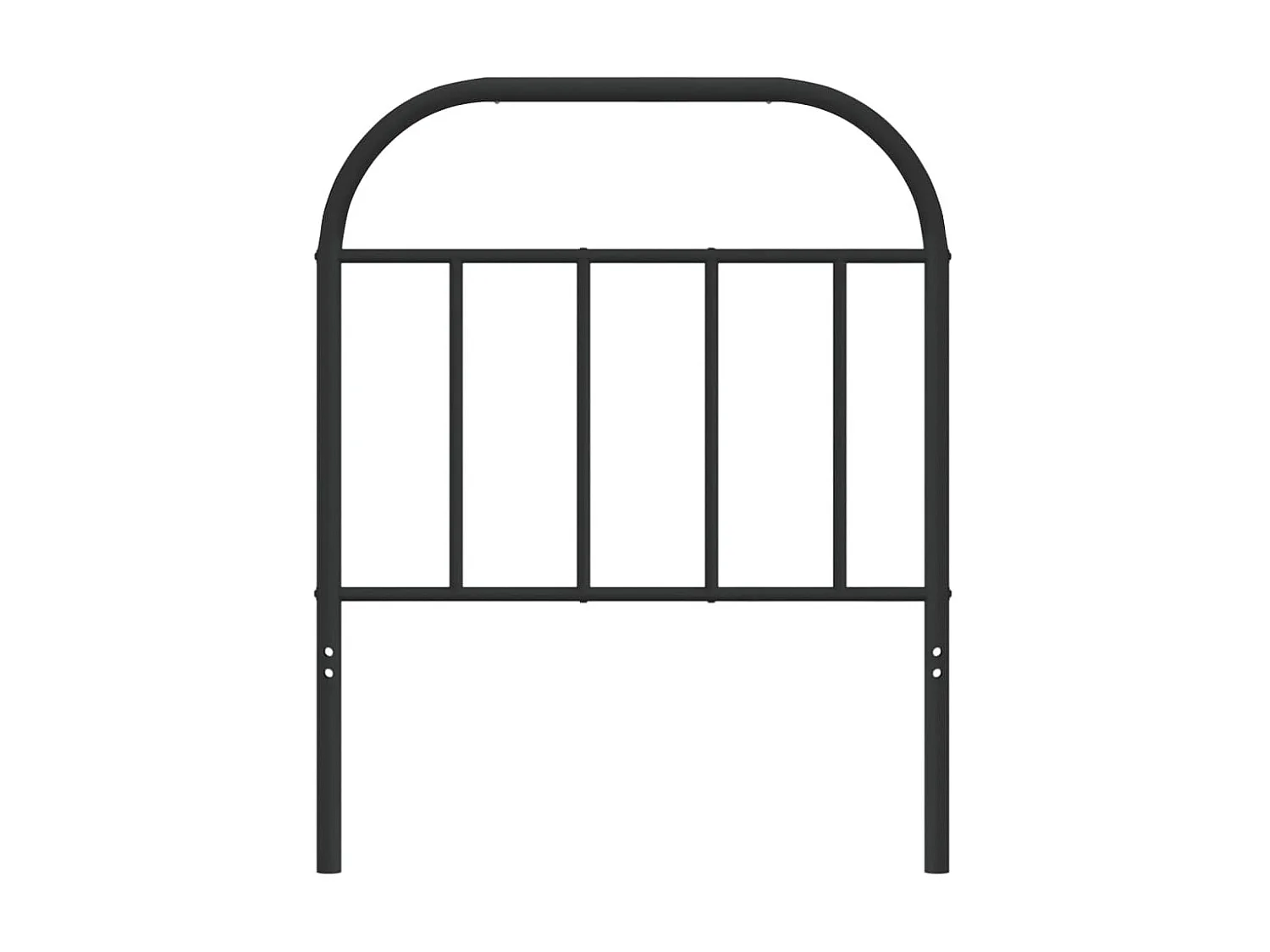 Cabeceira de metal preto 75 cm