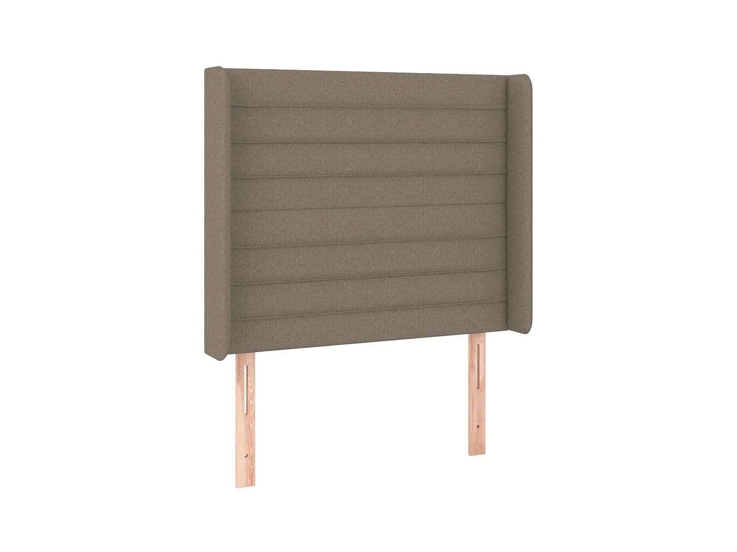 Tête de lit avec oreilles Taupe 103x16x118/128 cm Tissu