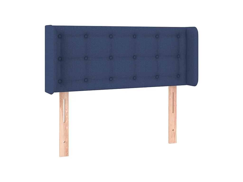 Hoofdbord met oren Blauw 103x16x78/88 cm Stof
