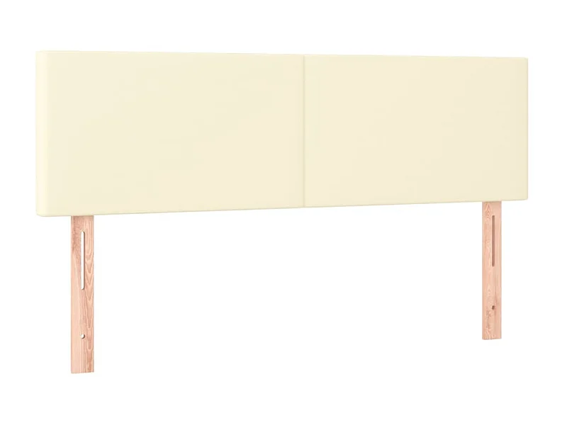 Cabeceros 2 uds Crema 72x5x78/88 cm Polipiel