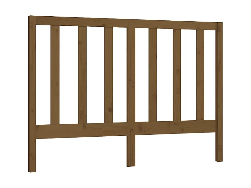 Kopfteil in Honigbraun, 156 x 4 x 100 cm, massives Kiefernholz
