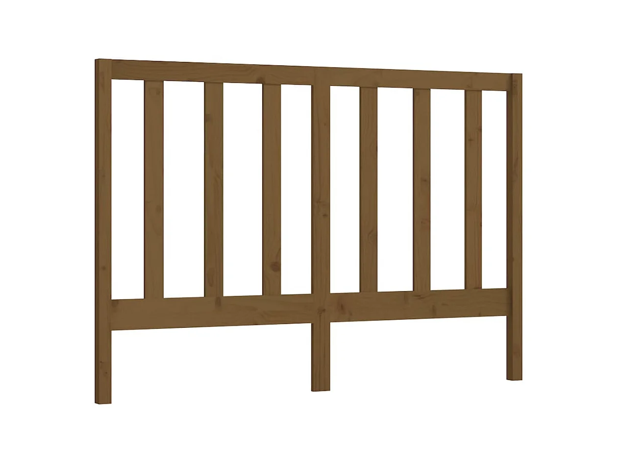 Tête de lit Marron miel 156x4x100 cm Bois massif de pin