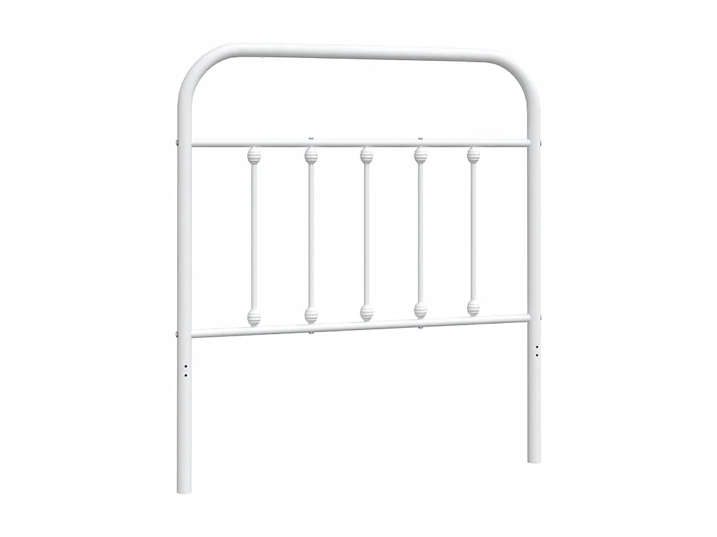 Wit metalen hoofdbord 80 cm