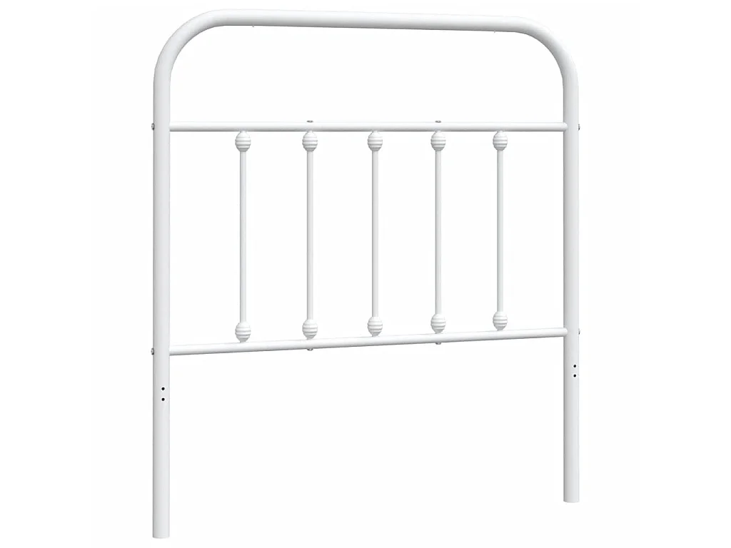 Tête de lit métal blanc 80 cm
