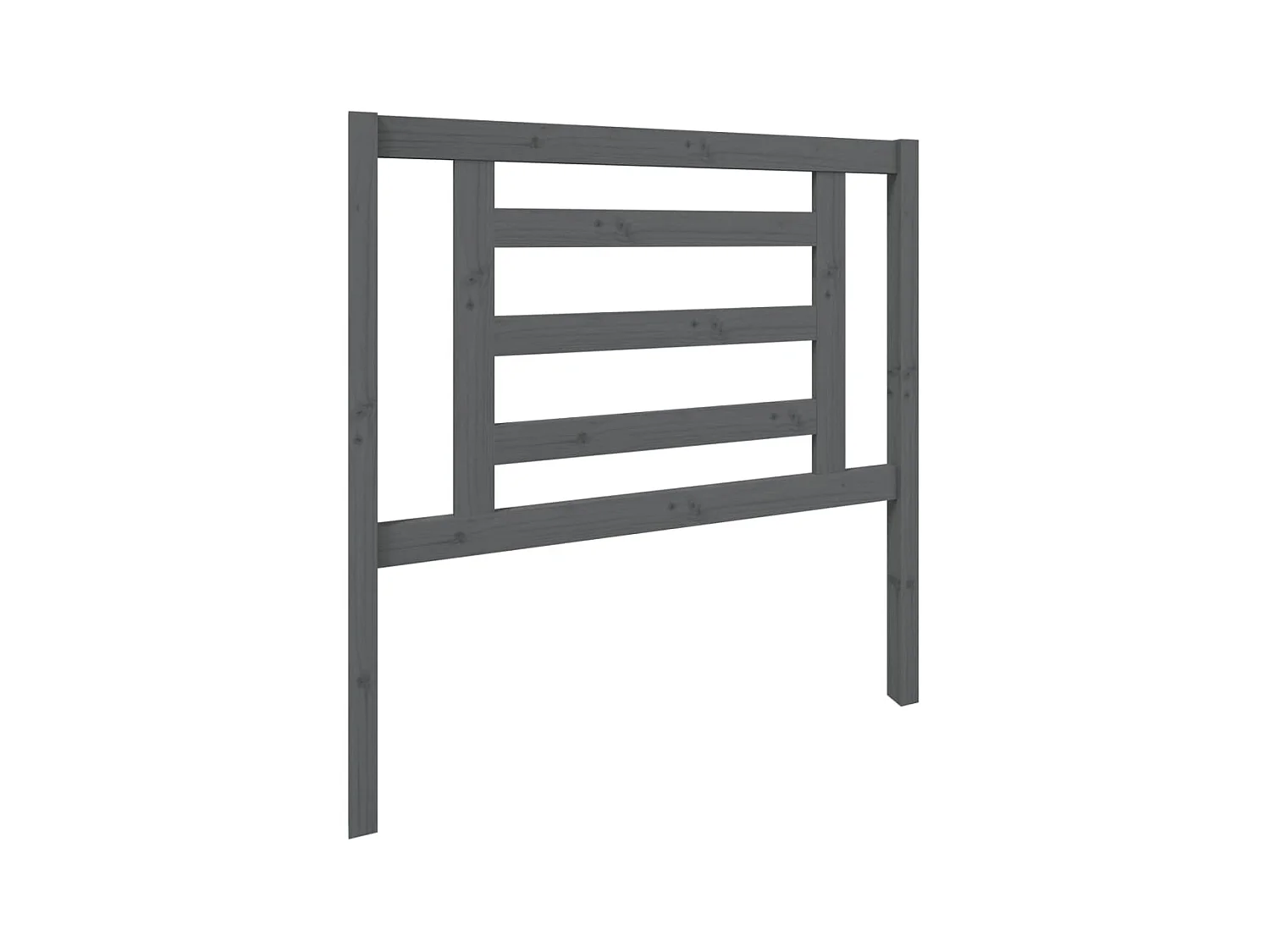 Tête de lit Gris 96x4x100 cm Bois massif de pin