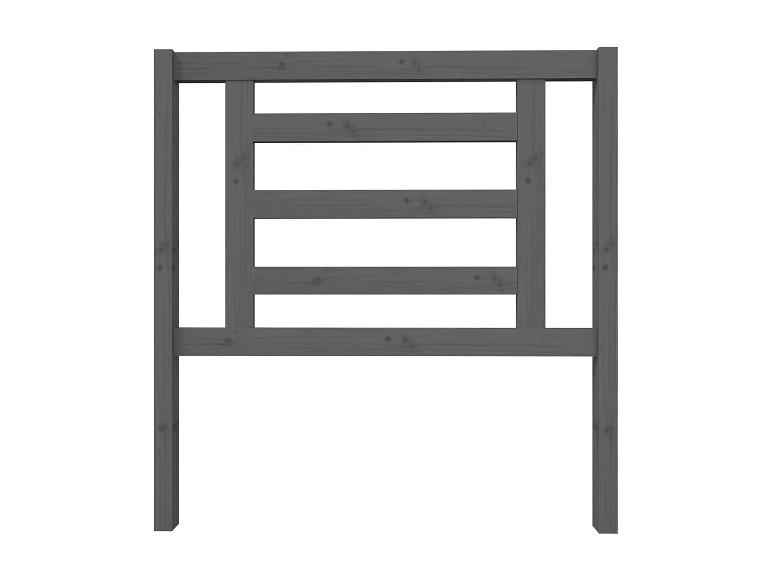 Tête de lit Gris 96x4x100 cm Bois massif de pin