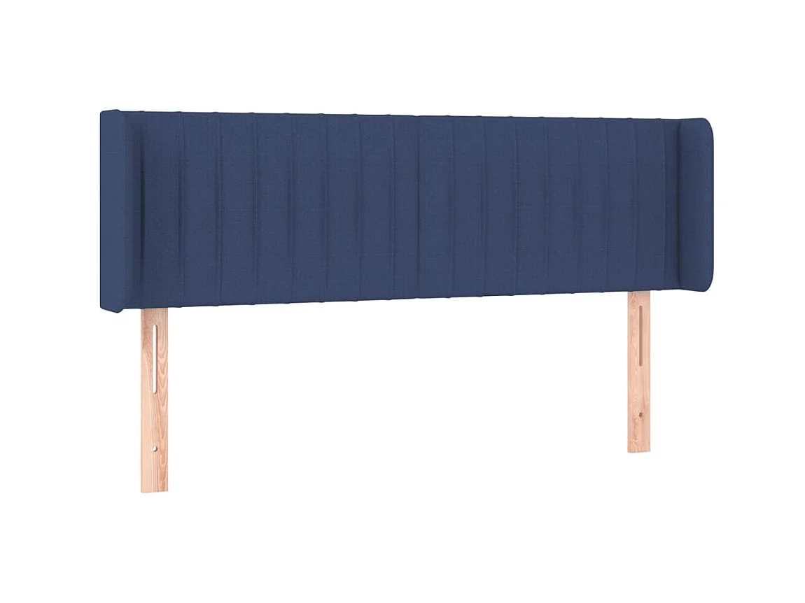 Testiera con orecchie Blu 147x16x78/88 cm Tessuto