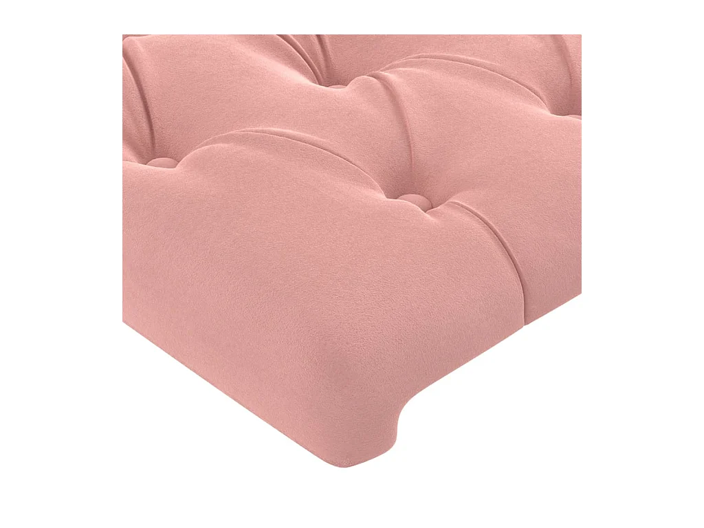 Tête de lit Rose 80x7x78/88 cm Velours