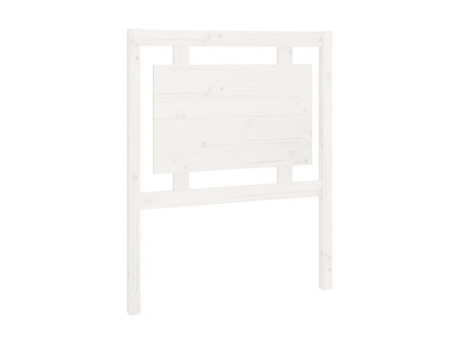 Tête de lit Blanc 80,5x4x100 cm Bois massif de pin