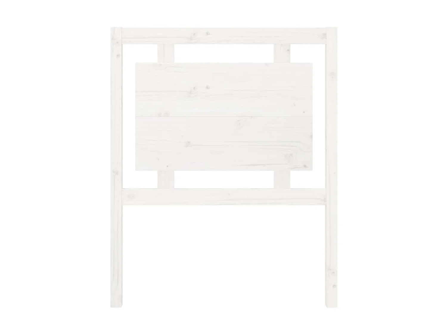 Tête de lit Blanc 80,5x4x100 cm Bois massif de pin