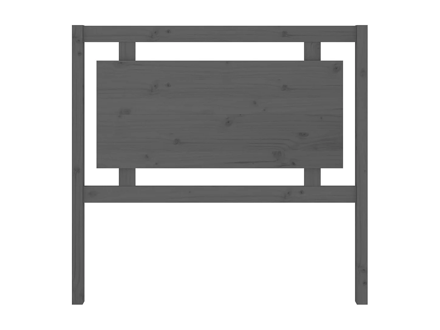 Cabeceira Cinza 105,5x4x100 cm Madeira maciça de pinho