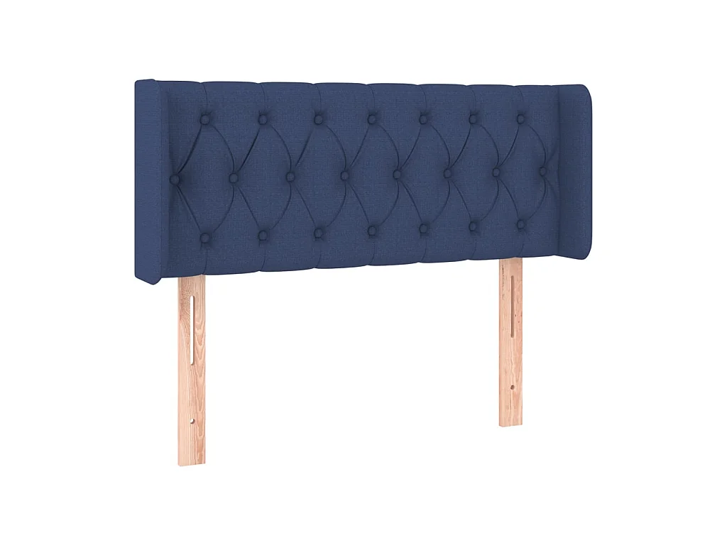 Tête de lit avec oreilles Bleu 93x16x78/88 cm Tissu